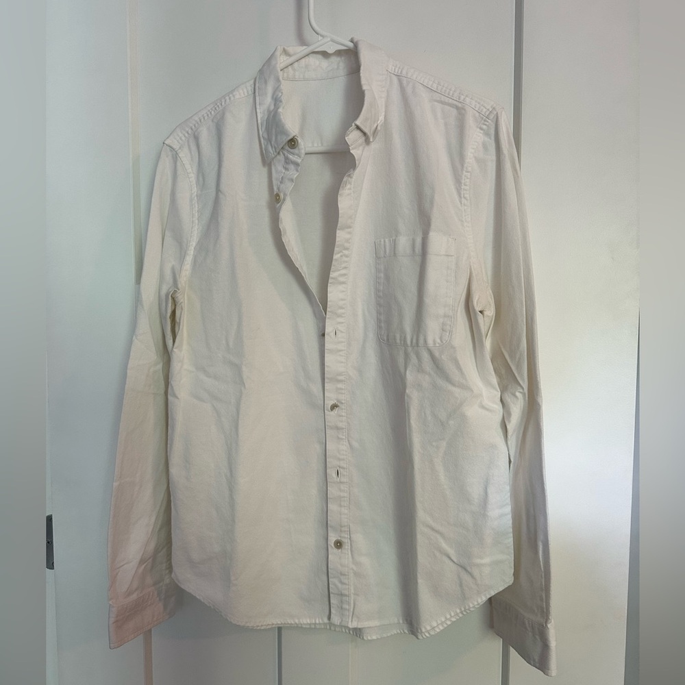 Lululemon Men's Long Sleeve Bottom Up Shirt - Medium